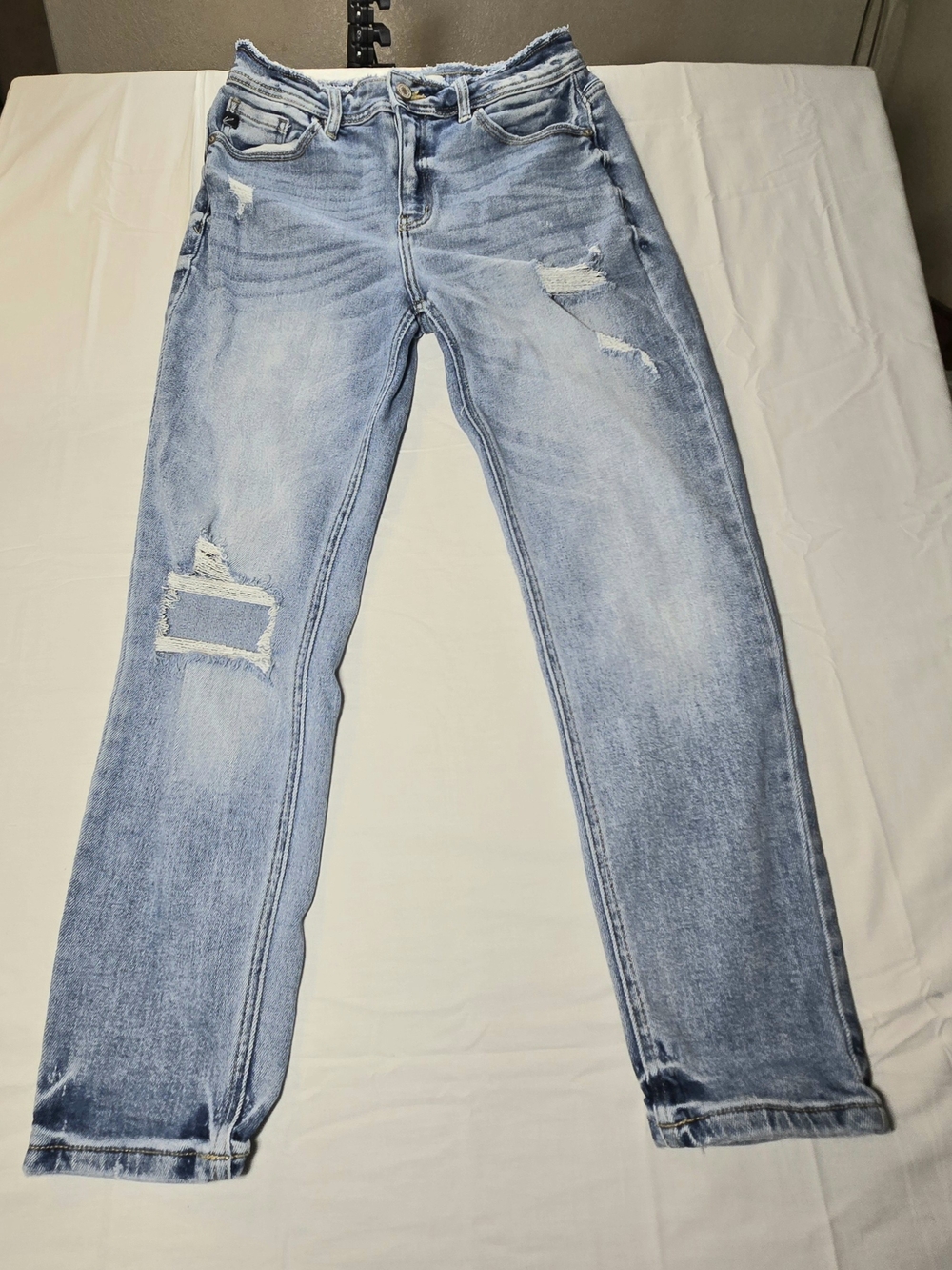 KanCan Light Blue Slim Straight Distressed Men’s Jeans
